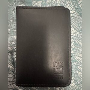 Portland Leather Goods Black Passport Holder